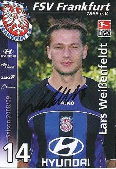 Lars Weißenfeldt   2008/2009  FSV Frankfurt Fußball  Autogrammkarte original signiert 