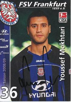 Youssef Mokhtari  2008/2009  FSV Frankfurt Fußball  Autogrammkarte original signiert 
