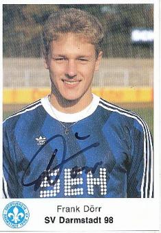 Frank Dörr  1987/1988  SV Darmstadt 98  Fußball  Autogrammkarte original signiert 