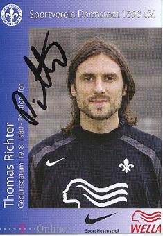 Thomas Richter   2005/2006  SV Darmstadt 98  Fußball  Autogrammkarte original signiert 