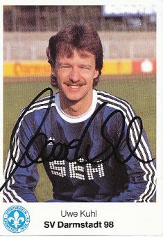 Uwe Kuhl  1987/1988  SV Darmstadt 98  Fußball  Autogrammkarte original signiert 