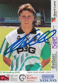 Steffen Korell  1994/1995  FC Homburg  Fußball  Autogrammkarte original signiert 