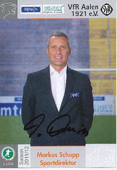Markus Schupp  201412012  VFR Aalen  Fußball  Autogrammkarte original signiert 