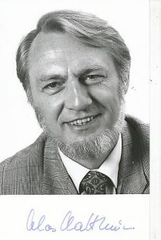 Klaus Matthiesen † 1998   Politik  Autogramm Foto original signiert 