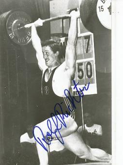 Rolf Richter  Gewichtheben  Autogramm Foto  original signiert 