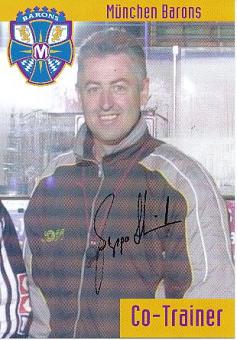 Beppo Schlickenrieder  München Barons   Eishockey  Autogrammkarte original signiert 