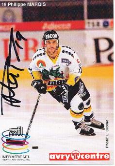Philippe Marqis  HC Fribourg Gotteron  Eishockey  Autogrammkarte original signiert 