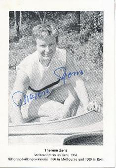Therese Zenz † 2019  Leichtathletik  1.OS  Olympia 1948  Autogrammkarte  original signiert 