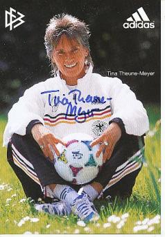 Tina Theune Meyer  DFB Frauen  Fußball Autogrammkarte original signiert 