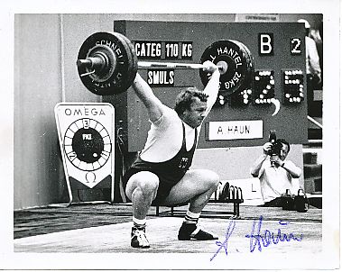 Arthur Haun  Gewichtheben  Autogramm Foto  original signiert 
