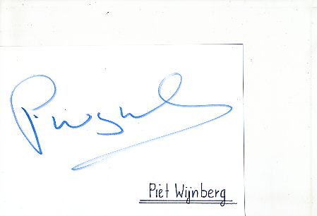 Piet Wijnberg  Ajax Amsterdam   Fußball Autogramm Karte  original signiert 