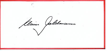 Klaus Goldmann Prähistoriker  Autogramm Blatt  original signiert 