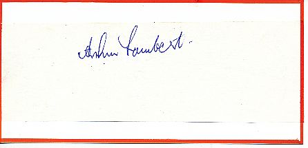 Arthur Lambert   Leichtathletik  Autogramm Blatt  original signiert 