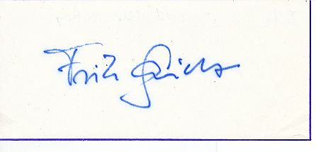 Fritz Schmidt  Hockey  Autogramm Blatt  original signiert 