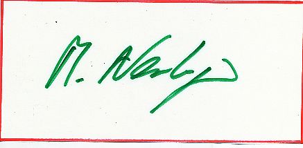 Manfred Nerlinger  Gewichtheben  Autogramm Blatt  original signiert 