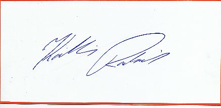 Karl Heinz Radschinsky  Gewichtheben  Autogramm Blatt  original signiert 