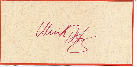 Ulrich Petz   Rudern  Autogramm Blatt  original signiert 