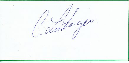 Carl Lineberger  Tennis  Autogramm Blatt  original signiert 