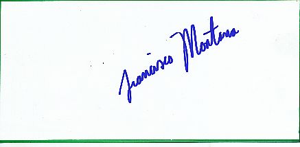 Francisco Montana   Tennis  Autogramm Blatt  original signiert 