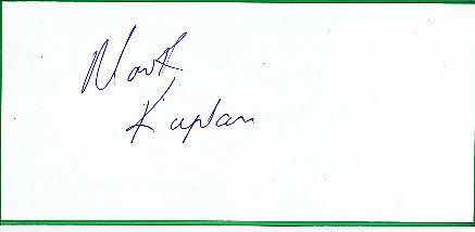 Mark Kaplan   Tennis  Autogramm Blatt  original signiert 