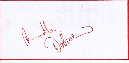 Annette Dobmeier  Fechten  Autogramm Blatt  original signiert 