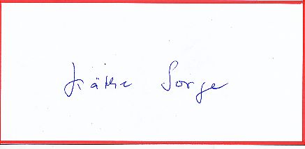 Käthe Sorge † 1999  Tennis  Autogramm Blatt  original signiert 