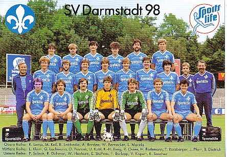 SV Darmstadt 98   Fußball Mannschaftskarte 
