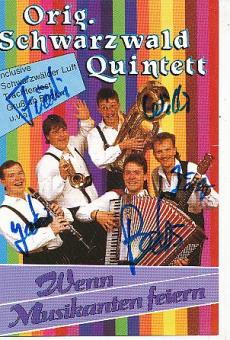 Orig. Schwarzwald Quintett   Musik  Autogrammkarte  original signiert 