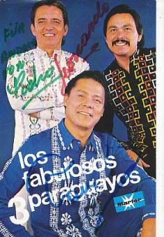Los Fabulosos 3 Paraguayos   Musik  Autogrammkarte  original signiert 