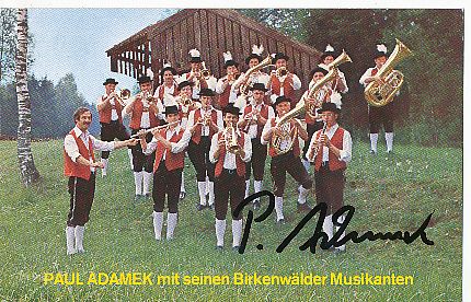 Paul Adamek  Musik  Autogrammkarte  original signiert 