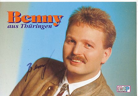 Benny aus Thürgen   Musik  Autogrammkarte  original signiert 