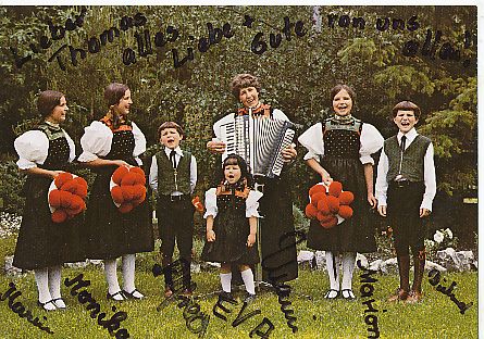 Die Krügener Familie   Musik  Autogrammkarte  original signiert 