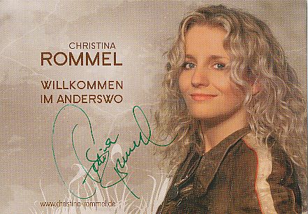 Christina Rommel   Musik  Autogrammkarte  original signiert 