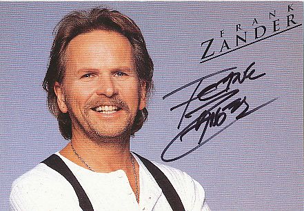 Frank Zander   Musik  Autogrammkarte  original signiert 