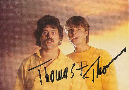 Thomas & Thomas   Musik  Autogrammkarte  original signiert 