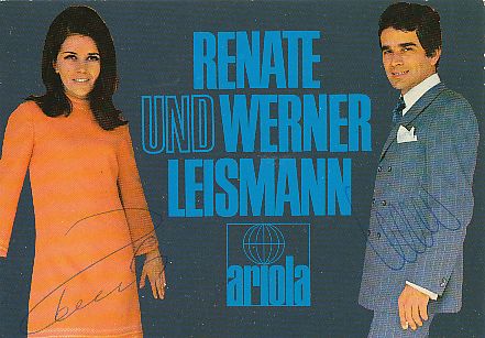 Renate & Werner Leismann   Musik  Autogrammkarte  original signiert 