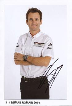 Romain Dumas   2014  Porsche  Le Mans   Auto  Motorsport  Autogramm 13 x 18 cm Foto original signiert 