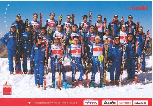 Schweiz Ski Alpin  2007/2008  Team Herren  Mannschaftskarte nicht signiert 