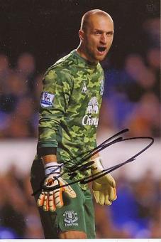 Jan Mucha  FC Everton  Fußball Autogramm Foto original signiert 