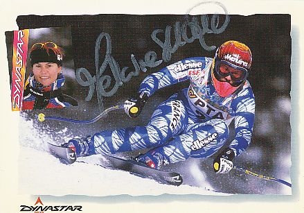 Melanie Suchet  Frankreich  Ski Alpin  Autogrammkarte original signiert 