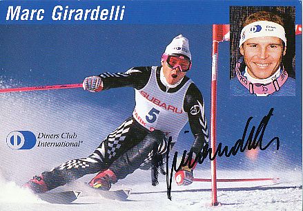 Marc Girardelli  Luxemburg  Ski Alpin  Autogrammkarte original signiert 
