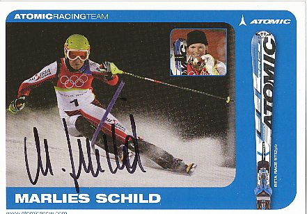 Marlies Schild   Österreich  Ski Alpin  Autogrammkarte original signiert 