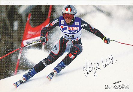 Katja Wirth  Österreich  Ski Alpin  Autogrammkarte original signiert 
