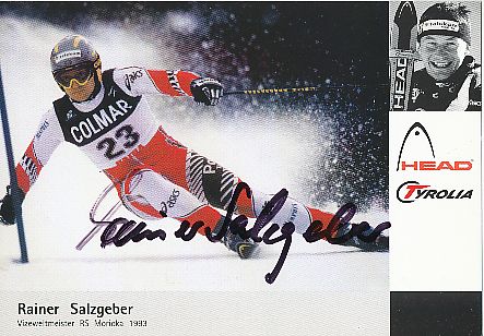 Rainer Salzgeber  Österreich  Ski Alpin  Autogrammkarte original signiert 