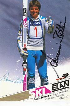 Armin Bittner  Ski Alpin  Autogrammkarte original signiert 