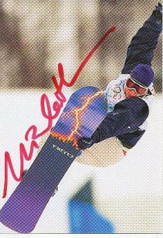 Nicola Thost  Ski Snowboard  Alpin Autogrammkarte original signiert 
