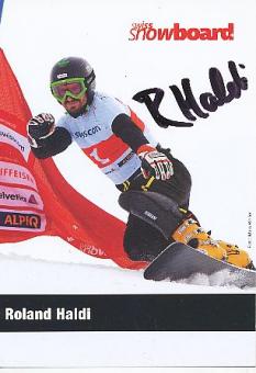 Roland Haldi  Ski Snowboard  Alpin Autogrammkarte original signiert 