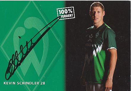 Kevin Schindler   2010/2011  SV werder Bremen  Fußball  Autogrammkarte original signiert 