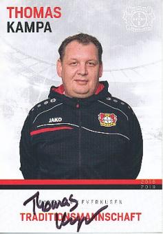 Thomas Kampa  Traditionsmannschaft 2018/2019  Bayer 04 Leverkusen  Fußball Autogrammkarte original signiert 