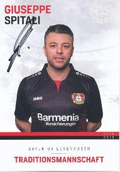 Giuseppe Spitali   Traditionsmannschaft 2018/2019  Bayer 04 Leverkusen  Fußball Autogrammkarte original signiert 